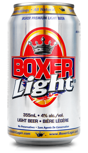 Boxer Beer now available in Light