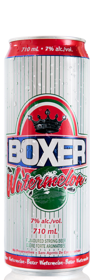 Boxer Watermelon Beer is available in 355ml and 710ml Cans