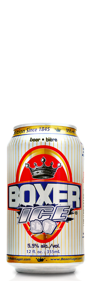 Boxer Ice Beer is available in 355ml and 710ml Cans