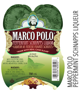 Marco Polo Peppermint Schnapps Liqueur