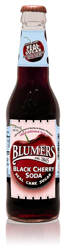 Blumers Old Fashioned Soda Black Cherry with Real Cane Sugar