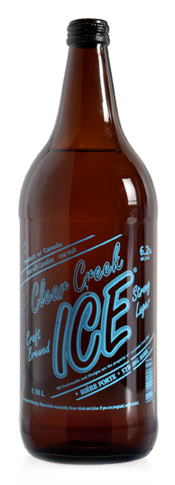 Clear Creek Ice Extra Strong Beer - Malt Liquor brewed in Calgary by Minhas Brewery