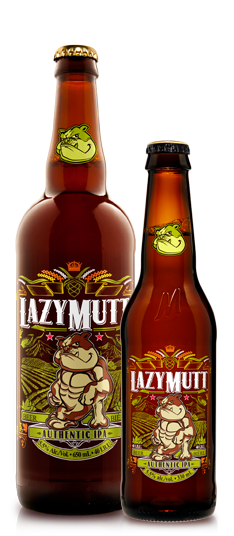 Lazy Mutt Authentic IPA brewed in Calgary by Minhas Brewery