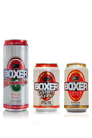 Boxer Watermelon Beer, Boxer Gluten Free and Boxer Lager